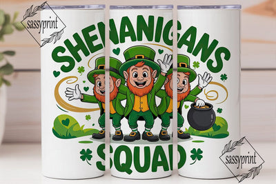 Leprechaun Shenanigans 20oz Tumbler Sublimation sassyprint 