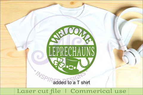 Leprechauns Welcome St. Patrick's Day wall sign SVG APInspireddesigns 
