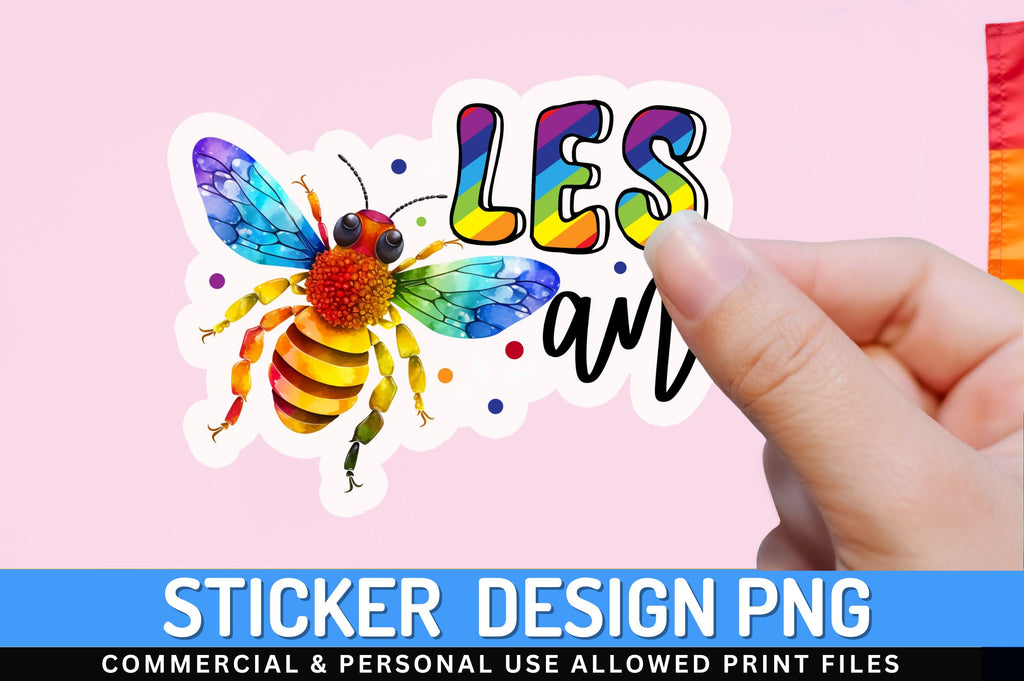 Les an Sticker Design - So Fontsy
