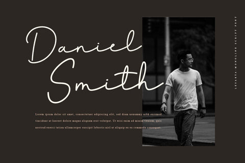 Lesarta - Script Monoline Font Font twinletter 