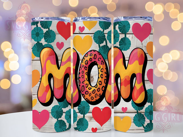 Lesbian Mom Rainbow Pride Tumbler, Lesbian Mom Tumbler, Pride Mom Wrap, Rainbow Mom Tumbler, LGBTQ+ Support Tumbler, 20oz Lesbian Design, Ally Mom Tumbler Sublimation SvggirlplusArt 