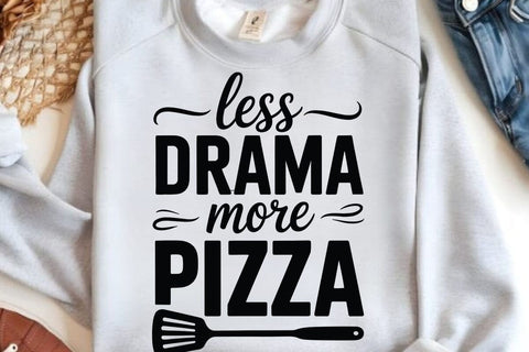 Less Drama More Pizza SVG Angelina750 