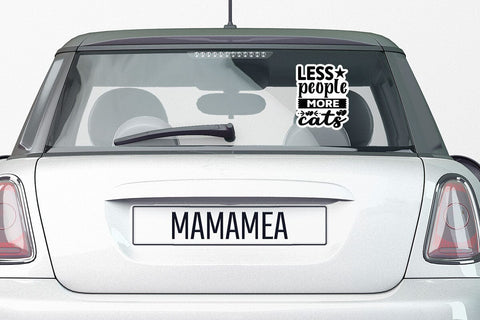 less people more cats SVG Angelina750 