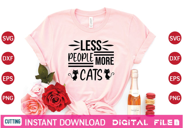 less people more cats svg SVG designer krishna 