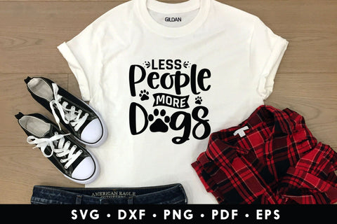 Less People More Dogs SVG Cut File SVG CraftLabSVG 