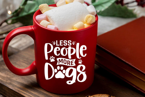 Less People More Dogs SVG Cut File SVG CraftLabSVG 