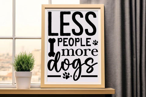 Less people more dogs Svg Design SVG Regulrcrative 