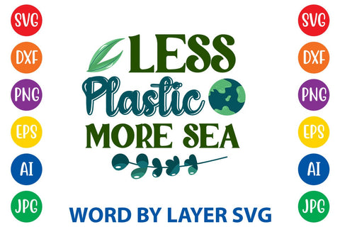 Less Plastic More Sea SVG DESIGN SVG Rafiqul20606 