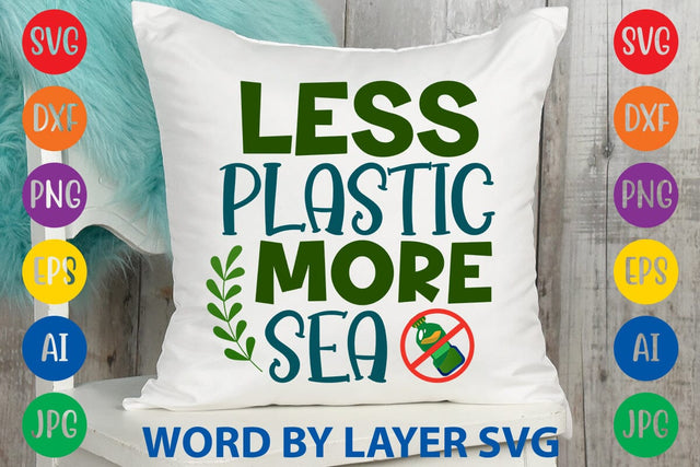 Less Plastic More Sea SVG DESIGN SVG Rafiqul20606 