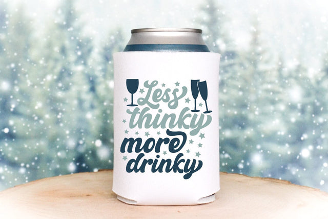 Less Thinky More Drinky SVG Cut File | Koozie Design SVG zoellartz 