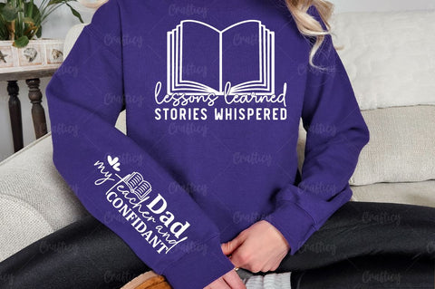 Lessons learned stories whispered Sleeve SVG Design SVG Designangry 