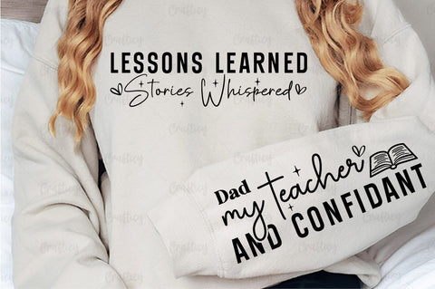 Lessons learned stories whispered Sleeve SVG Design SVG Designangry 