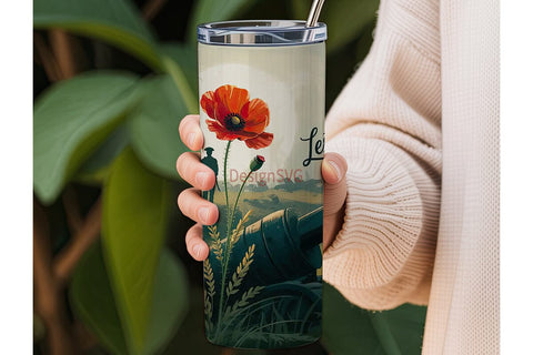 Lest We Forget Tumbler Wrap Sublimation DesignSVG 
