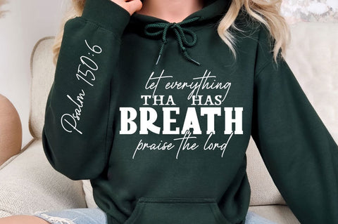 Let Everything That Has Sleeve SVG Design SVG Regulrcrative 