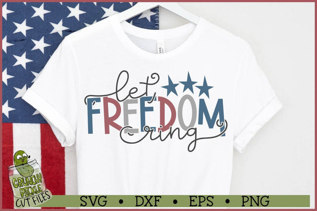Let Freedom Ring Stars SVG File SVG Crunchy Pickle 
