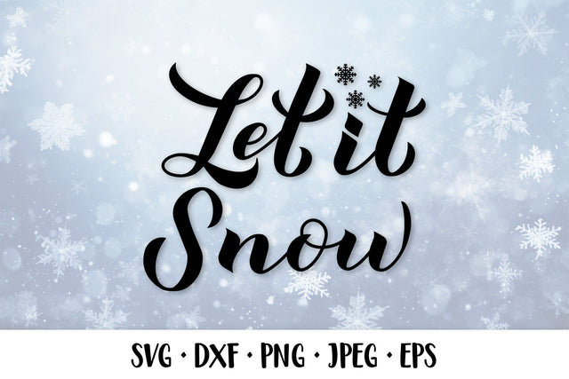 Let is snow SVG. Winter quote. Christmas shirt design SVG LaBelezoka 