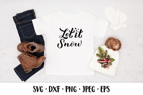Let is snow SVG. Winter quote. Christmas shirt design SVG LaBelezoka 
