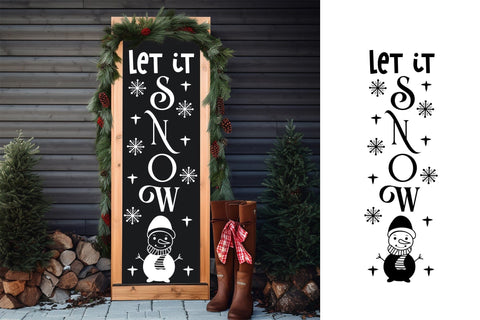 Let It Snow | Christmas Porch Sign SVG SVG CraftLabSVG 