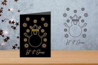 Let it snow Foil Quill, Single Line SVG SVG zafrans studio 