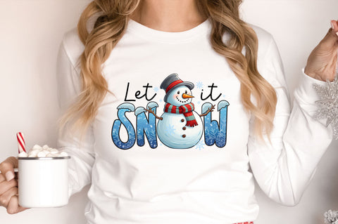 Let it snow png design Sublimation Regulrcrative 