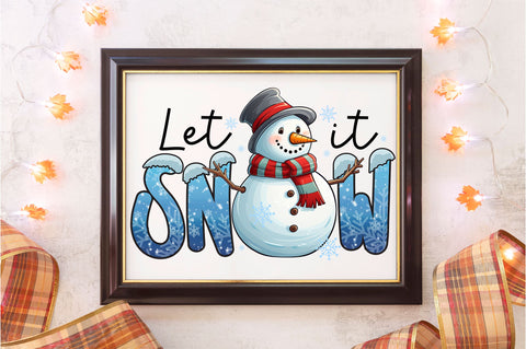 Let it snow png design Sublimation Regulrcrative 