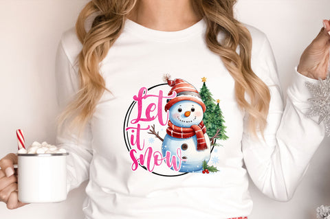 Let it snow png design Sublimation Regulrcrative 