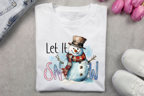 Let It Snow PNG Design Sublimation Regulrcrative 