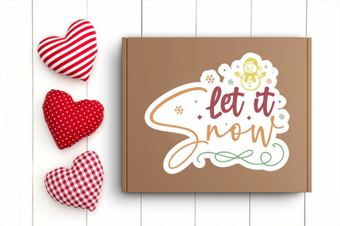 Let it snow Png Sticker Design SVG Designangry 