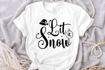 Let it snow, Retro Christmas Tree SVG PNG, Christmas Png, Girly Christmas Svg Png, Christmas Shirt Design Svg Png, Christmas Sublimation Digital Download SVG FiveStarCrafting 