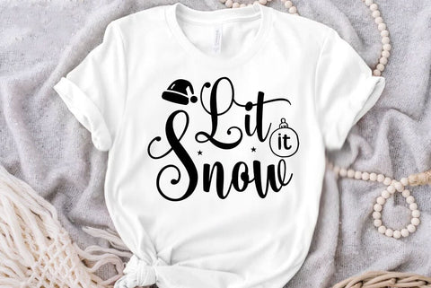 Let it snow, Retro Christmas Tree SVG PNG, Christmas Png, Girly Christmas Svg Png, Christmas Shirt Design Svg Png, Christmas Sublimation Digital Download SVG FiveStarCrafting 