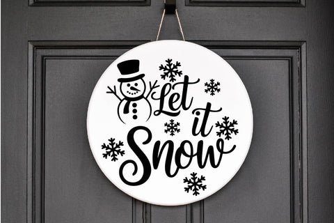 Let It Snow Snowman SVG – Festive Winter Design for Crafts SVG Silhouette School Blog Design Shop 