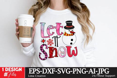 Let It Snow Sublimation PNG, Christmas Sublimation Design, Christmas SVG ,Christmas SVG Cut File,Christmas Clip Art ,Chriustmas T-shirt Design Sublimation Insomnia Std 