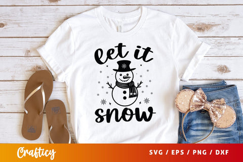 Let It Snow Svg Design SVG Designangry 