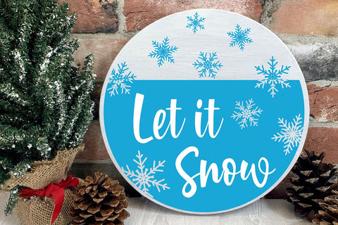 Let It Snow SVG | Winter Sign Design SVG B Renee Design 