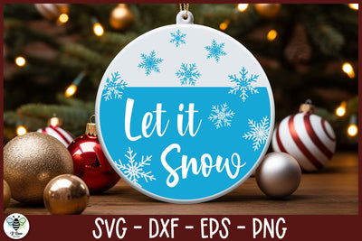 Let It Snow SVG | Winter Sign Design SVG B Renee Design 