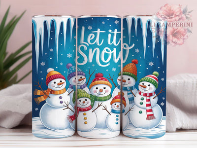 Let It Snowman Tumbler, Let It Snow, Christmas Snowflakes, Winter Snowman, Holiday Tumbler, 20oz Tumbler, Sublimation Design Sublimation Li Zamperini 