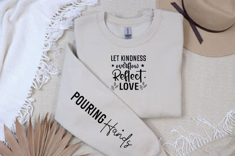 Let kindness overflow reflect love Sleeve SVG Design, Christian Sleeve SVG, Faith SVG Design, Jesus Sleeve SVG SVG Regulrcrative 