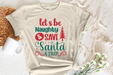 let s be naughty & save santa a trip SVG Angelina750 