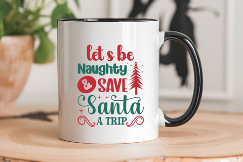 let s be naughty & save santa a trip SVG Angelina750 