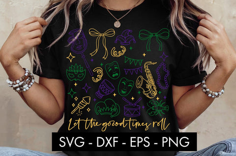 Let the Good Times Roll SVG Mardi Gras SVG Freeling Design House 