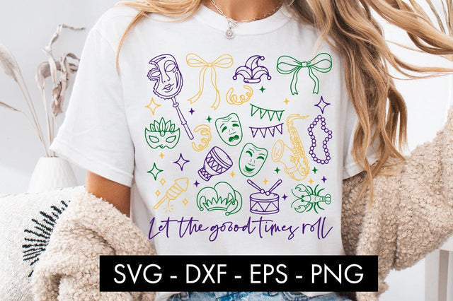 Let the Good Times Roll SVG Mardi Gras SVG Freeling Design House 