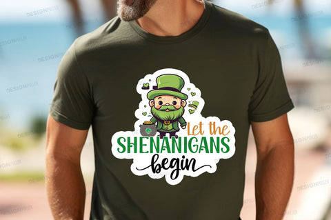 Let the shenanigans begin Sticker Design Sublimation Regulrcrative 