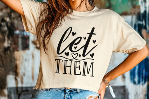 Let Them| Mental Health SVG Cutting Files. SVG CosmosFineArt 