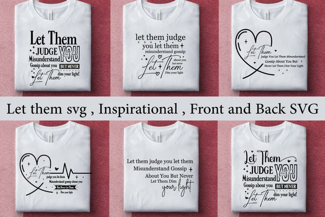 Let them svg / 6 svg Inspirational design / Front SVG SVG designmaster24 