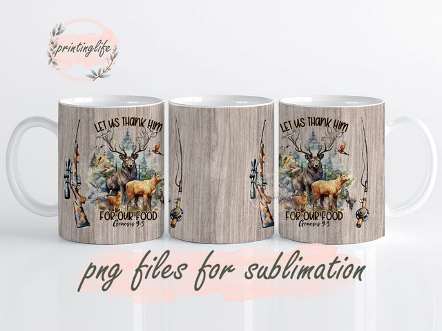 Let Us Thank Him For Our Food Sublimation Design Digital Download PNG Instant DIGITAL Sublimation PrintingLife 
