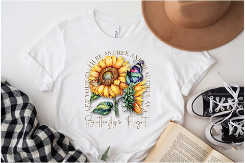 Let Your Faith Be As Free And Beautiful As A Butterfly's Flight Sublimation Sublimation Jagonath Roy 