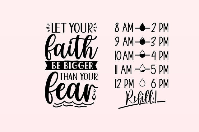 Let your faith be bigger than your fear SVG Design SVG Designangry 
