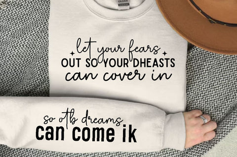 Let your fears out so your Sleeve SVG Design, Inspirational sleeve SVG, Motivational Sleeve SVG Design, Positive Sleeve SVG SVG Regulrcrative 