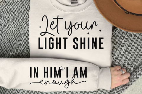 Let your light shine Sleeve SVG Design, Christian Sleeve SVG, Faith SVG Design, Jesus Sleeve SVG SVG Regulrcrative 