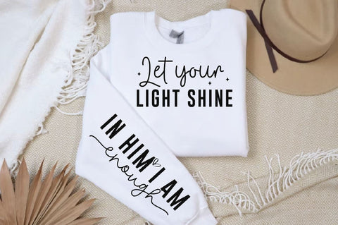 Let your light shine Sleeve SVG Design, Christian Sleeve SVG, Faith SVG Design, Jesus Sleeve SVG SVG Regulrcrative 